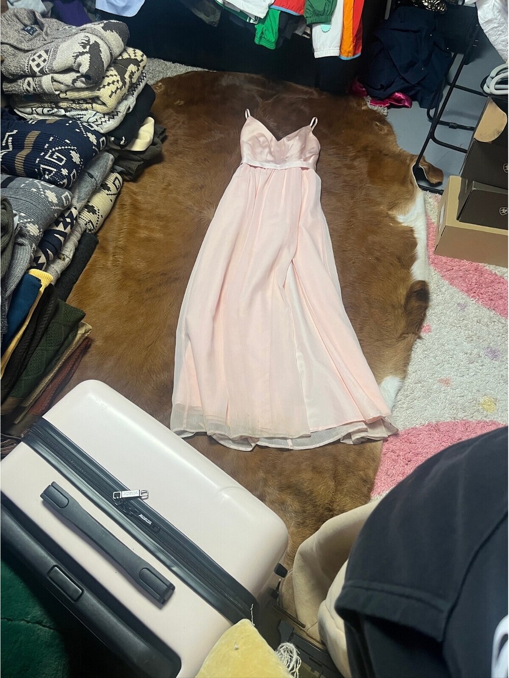 White House Black Market Light Pink Sleeveless Dress
